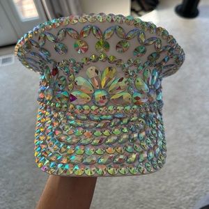 Rhinestone Captain Hat